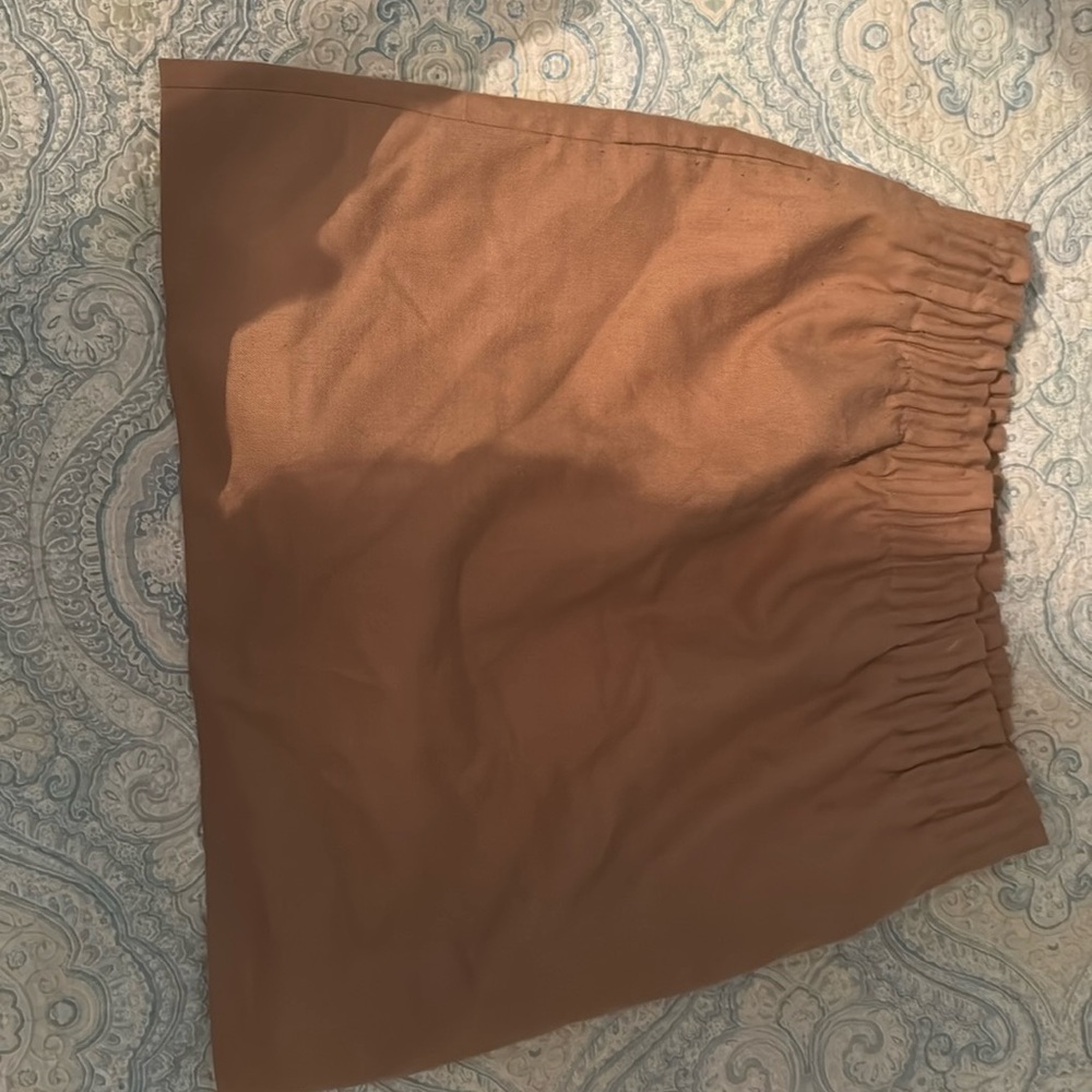 J Crew knee length paper bag skirt with  pockets